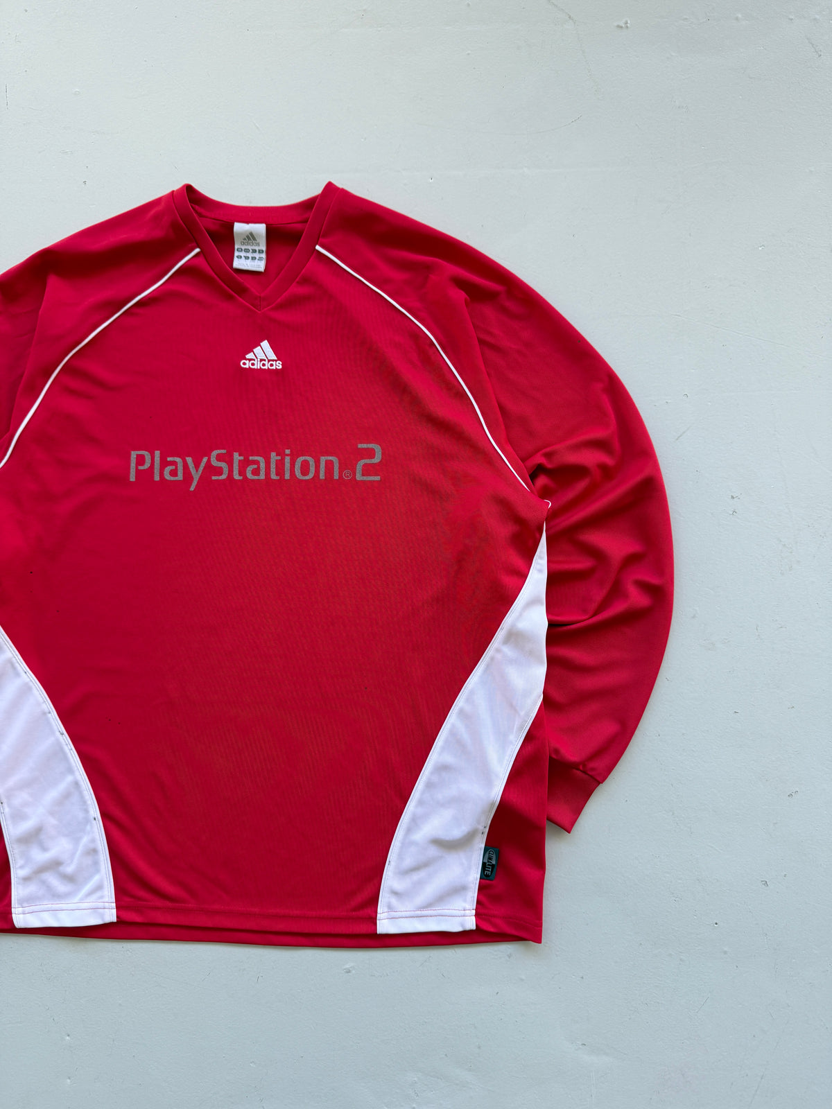Adidas PlayStation 2 Y2K Vintage Long Sleeve Football Jersey - Large