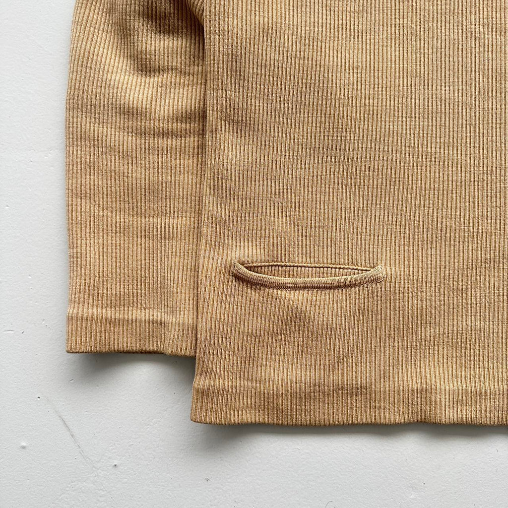 Tan Pure Wool Jersey Knit Vintage Sunderland 70s Sweatshirt - Medium