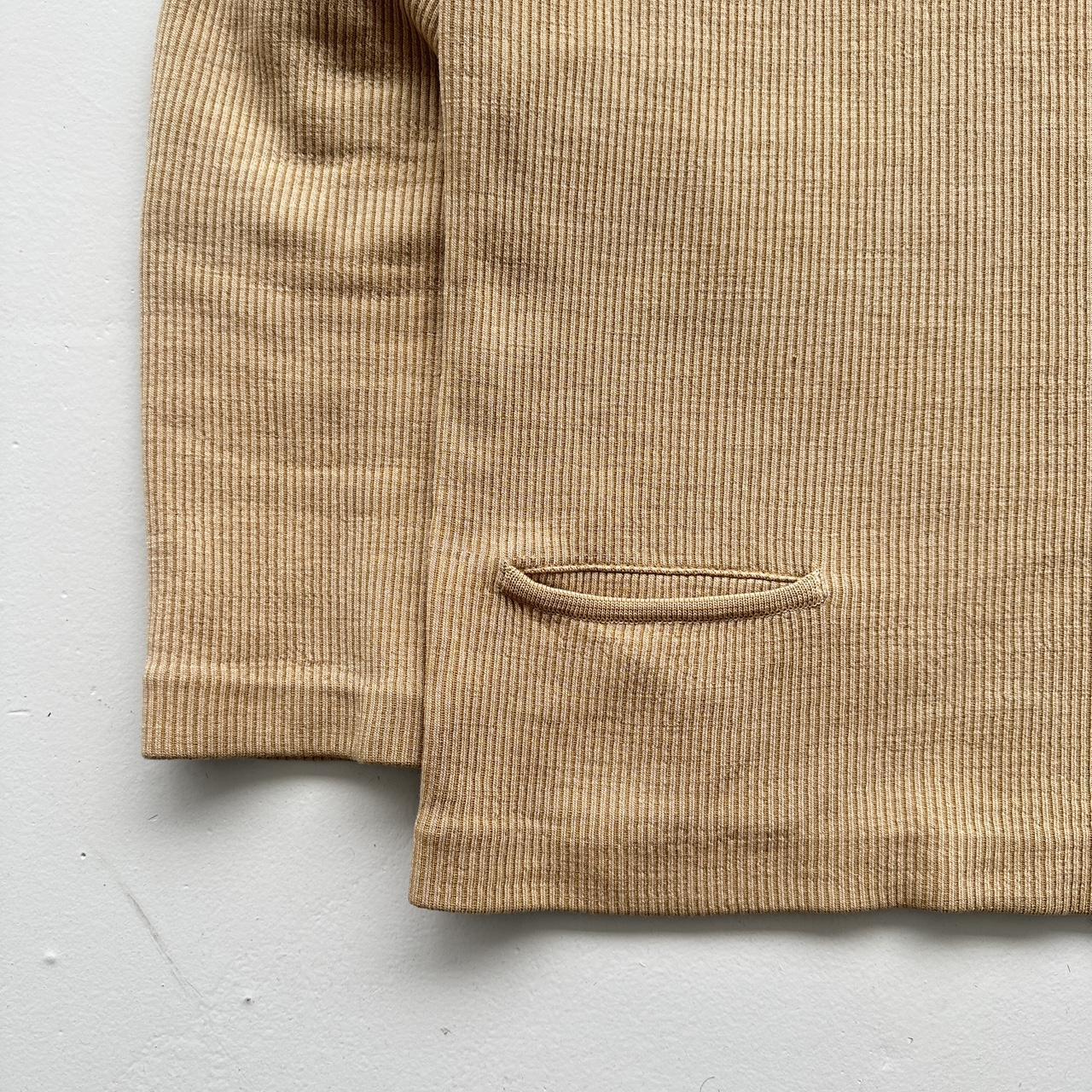 Tan Pure Wool Jersey Knit Vintage Sunderland 70s Sweatshirt - Medium