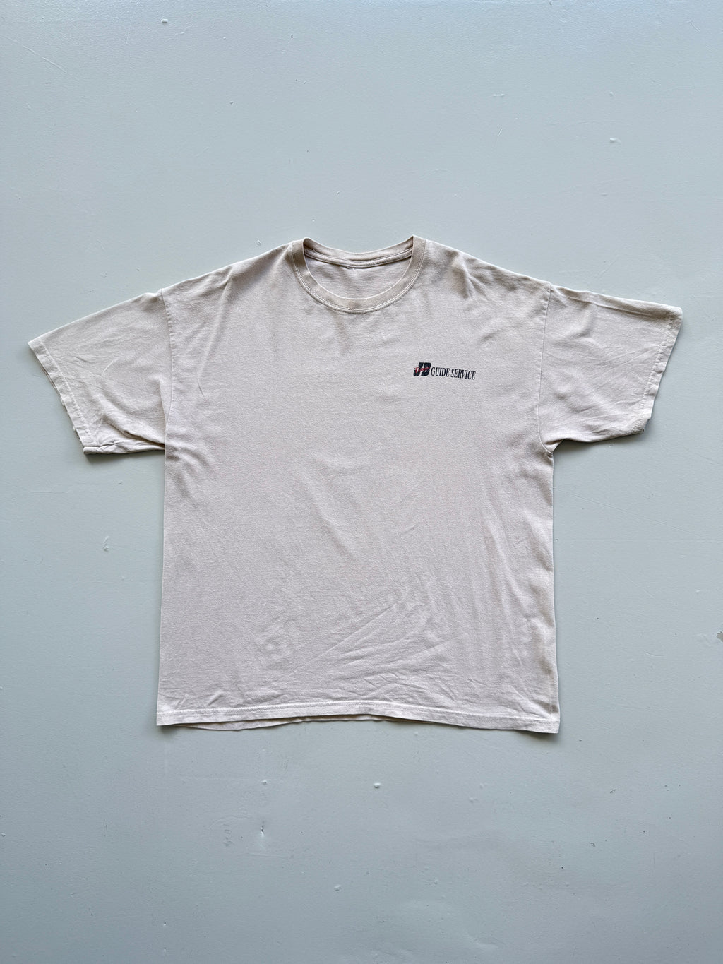 Cream Fishing Guide 90's Vintage Graphic Tourist T-Shirt - XL