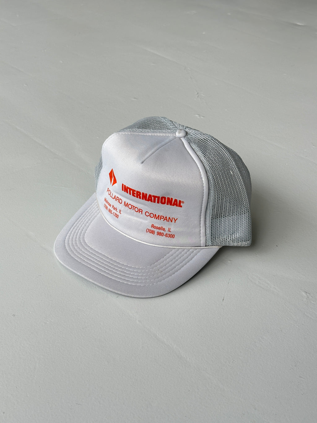 Grey International Pollard Motor Co Vintage Foam & Mesh SnapBack Trucker Cap
