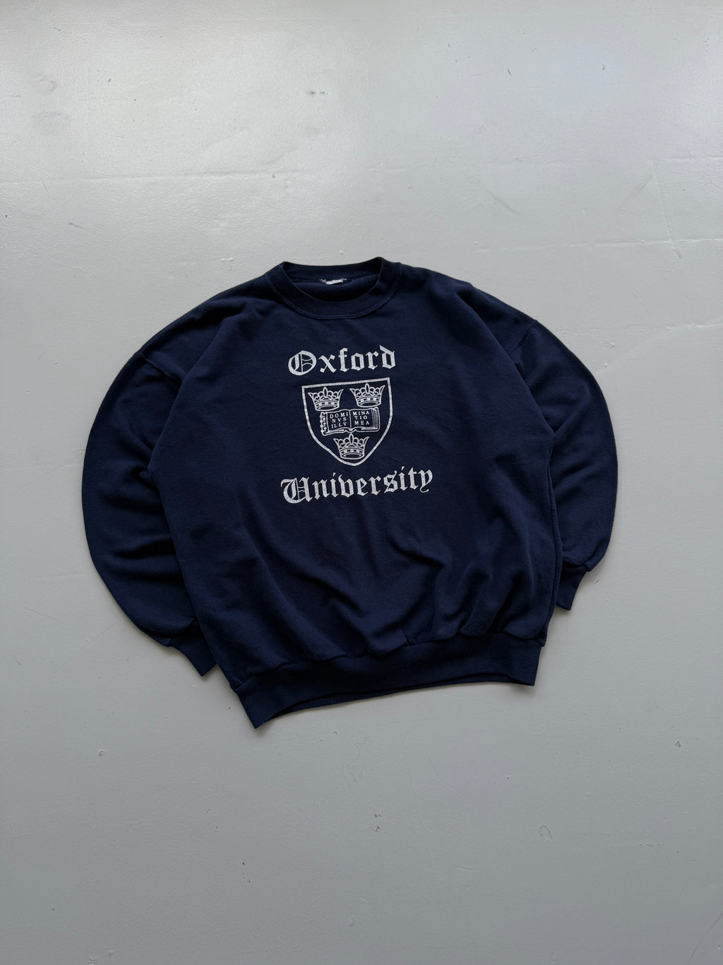 Oxford University Crest 90's Vintage Sweatshirt - Small