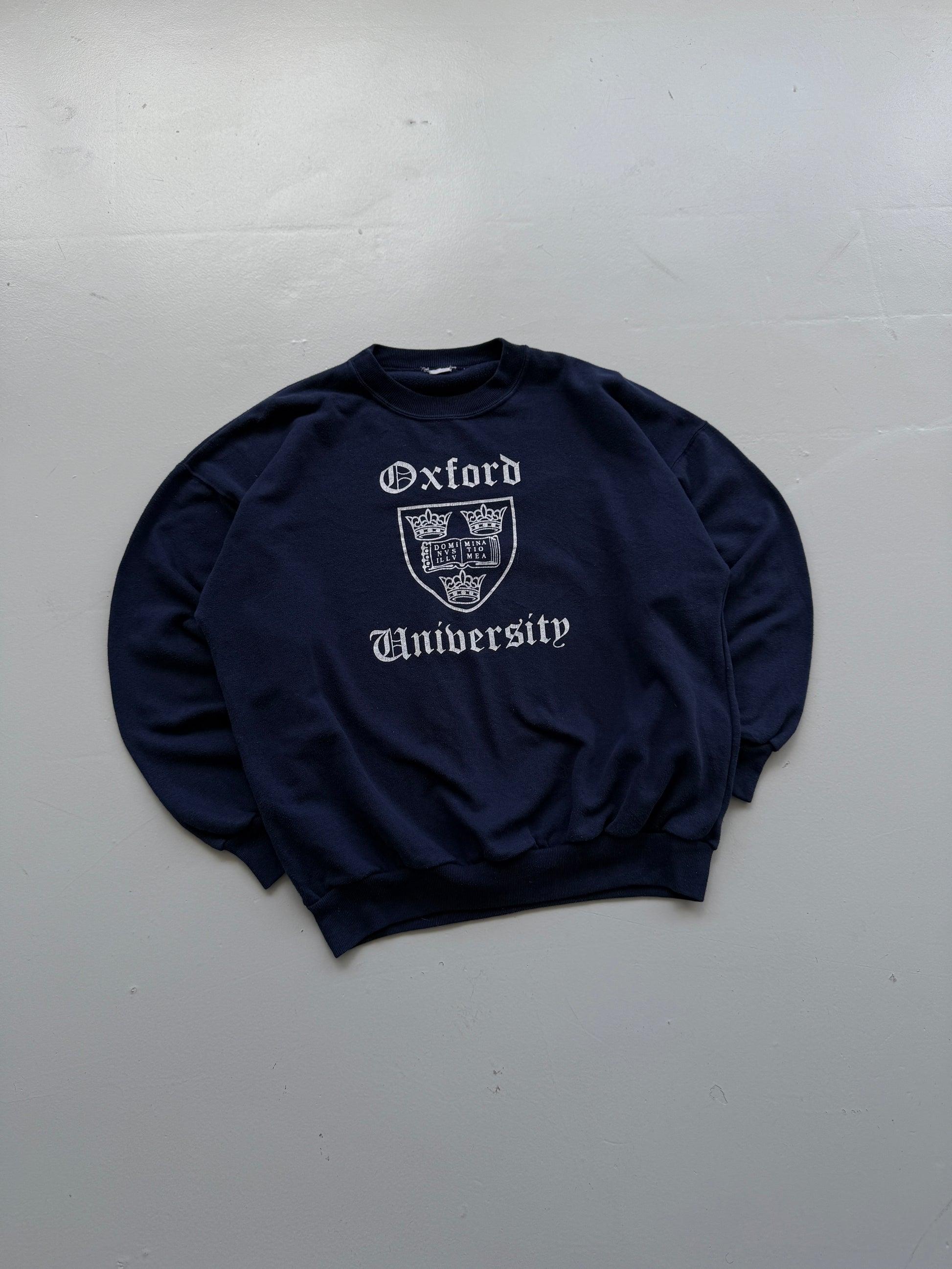 Oxford University Crest 90's Vintage Sweatshirt - Small