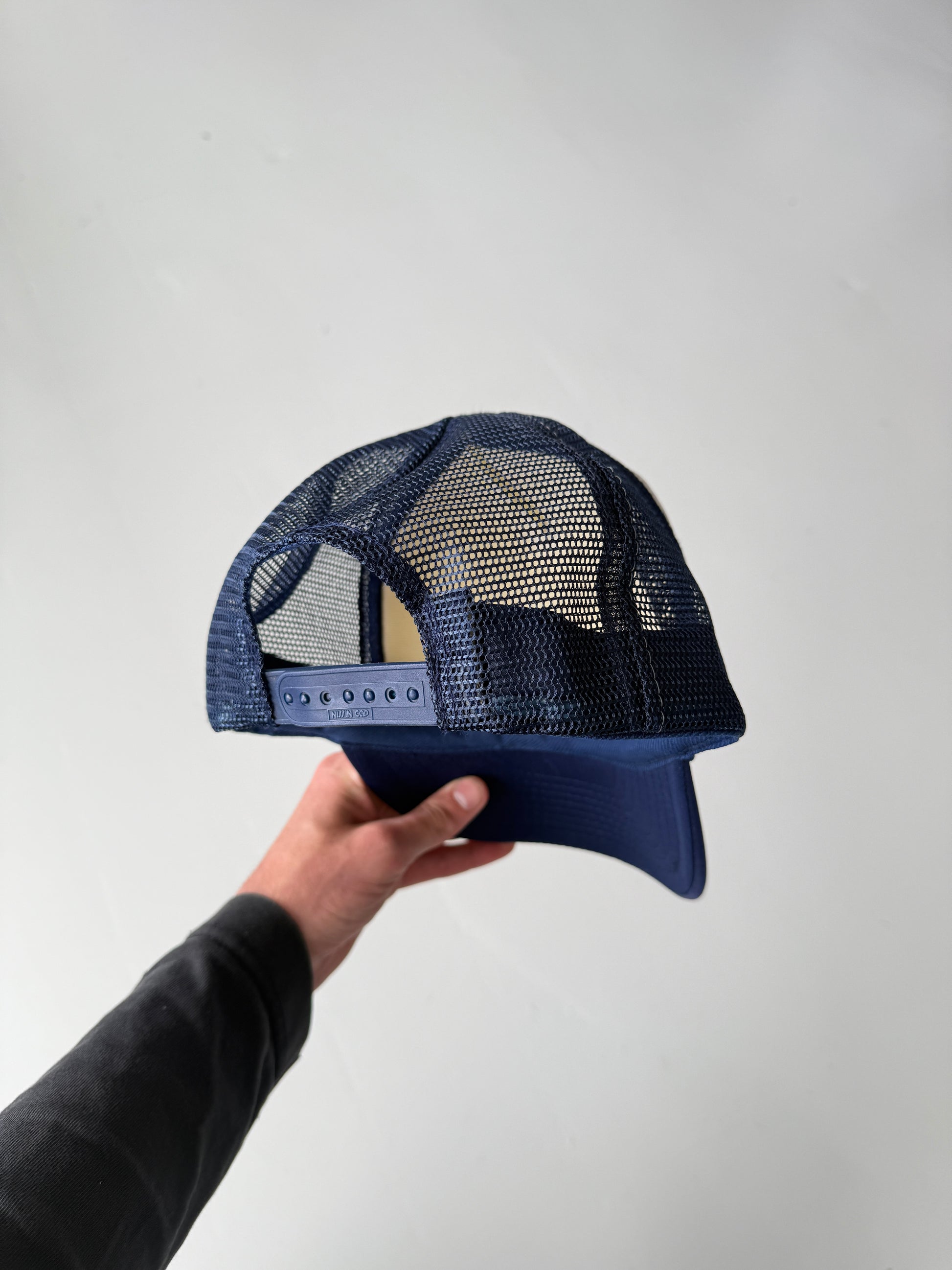 White Pipeline Safe Vintage Foam and Mesh SnapBack Trucker Cap