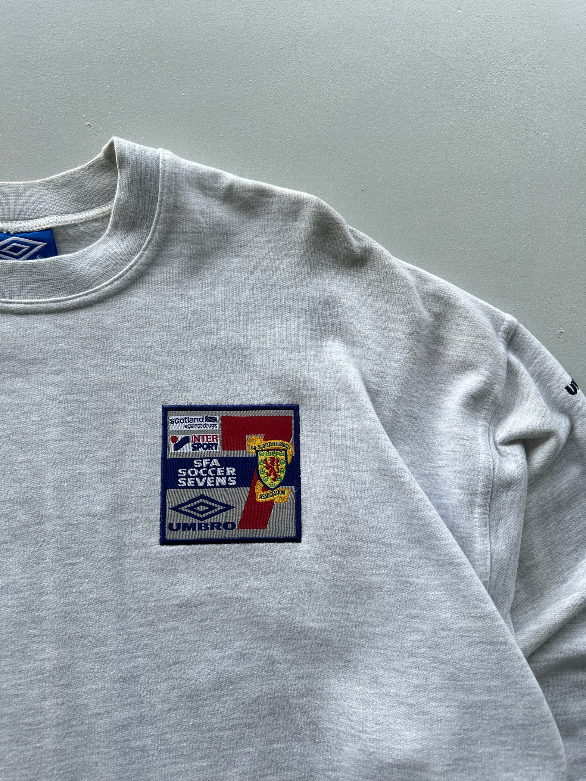 Umbro SFA Soccer Sevens Scotland 90's Vintage Sweatshirt - XL