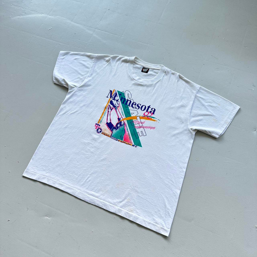 White Minnesota Tourist Vintage 90's T-shirt - 2XL