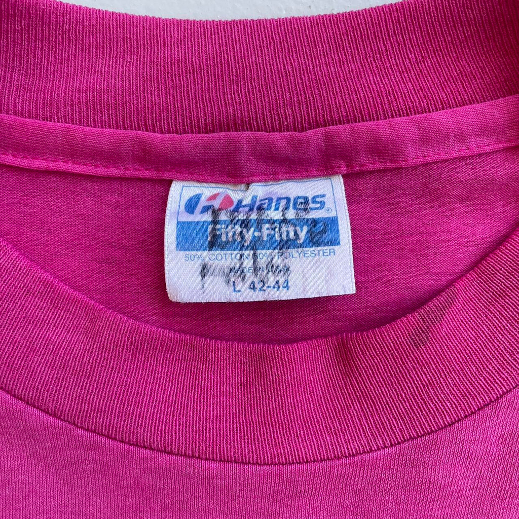 Pink Nebraska Tourist 80s/90s Americana Vintage T-shirt - Large