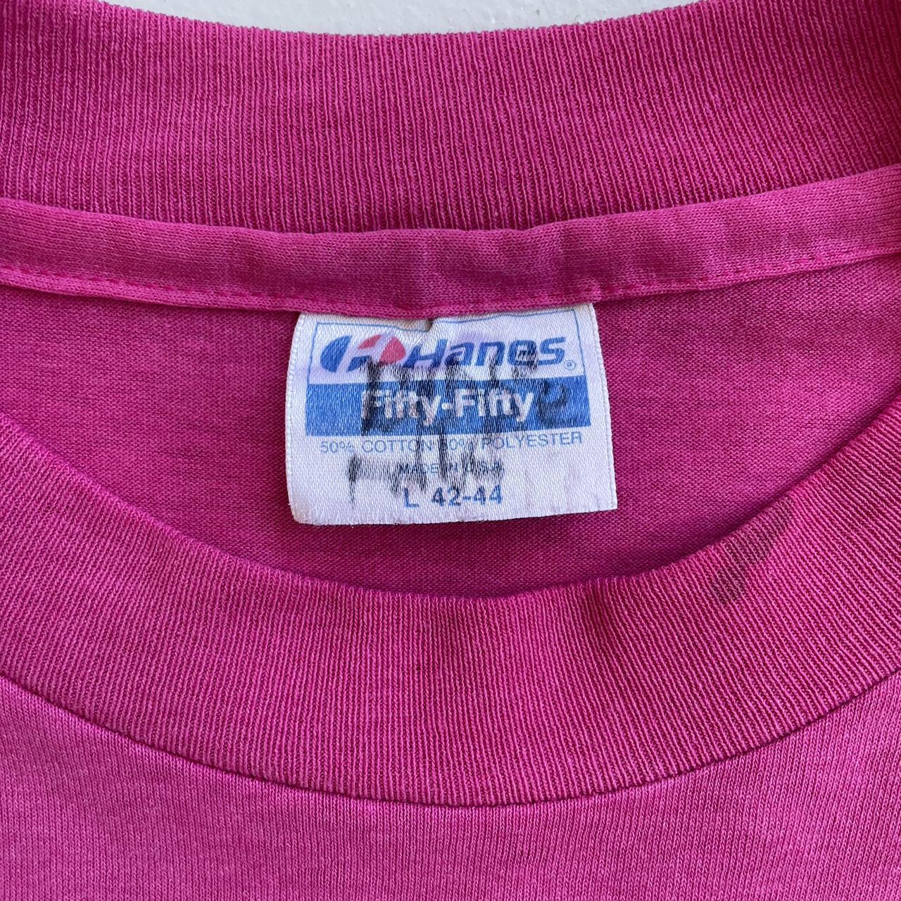 Pink Nebraska Tourist 80s/90s Americana Vintage T-shirt - Large