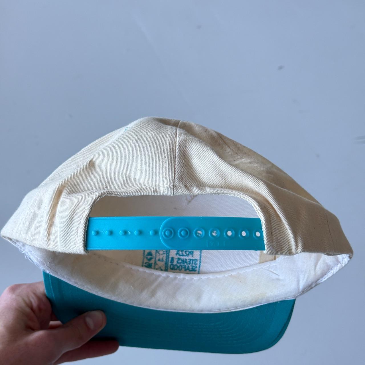 White / Blue BLU Motel Vintage SnapBack Trucker Cap