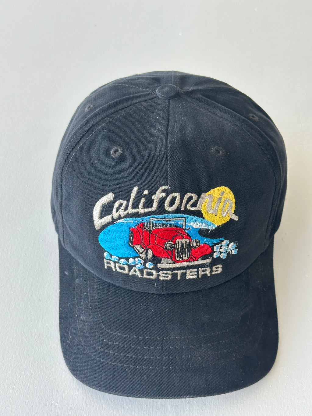 Black California Roadsters 90's Vintage SnapBack Trucker Cap