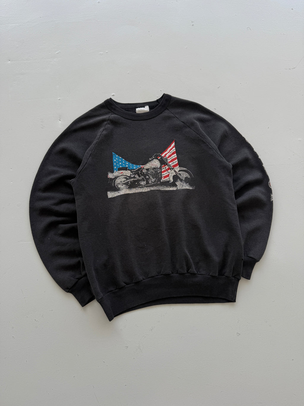 Harley Davidson Bob Paris France Lowboy 80's Vintage Sweatshirt - Small