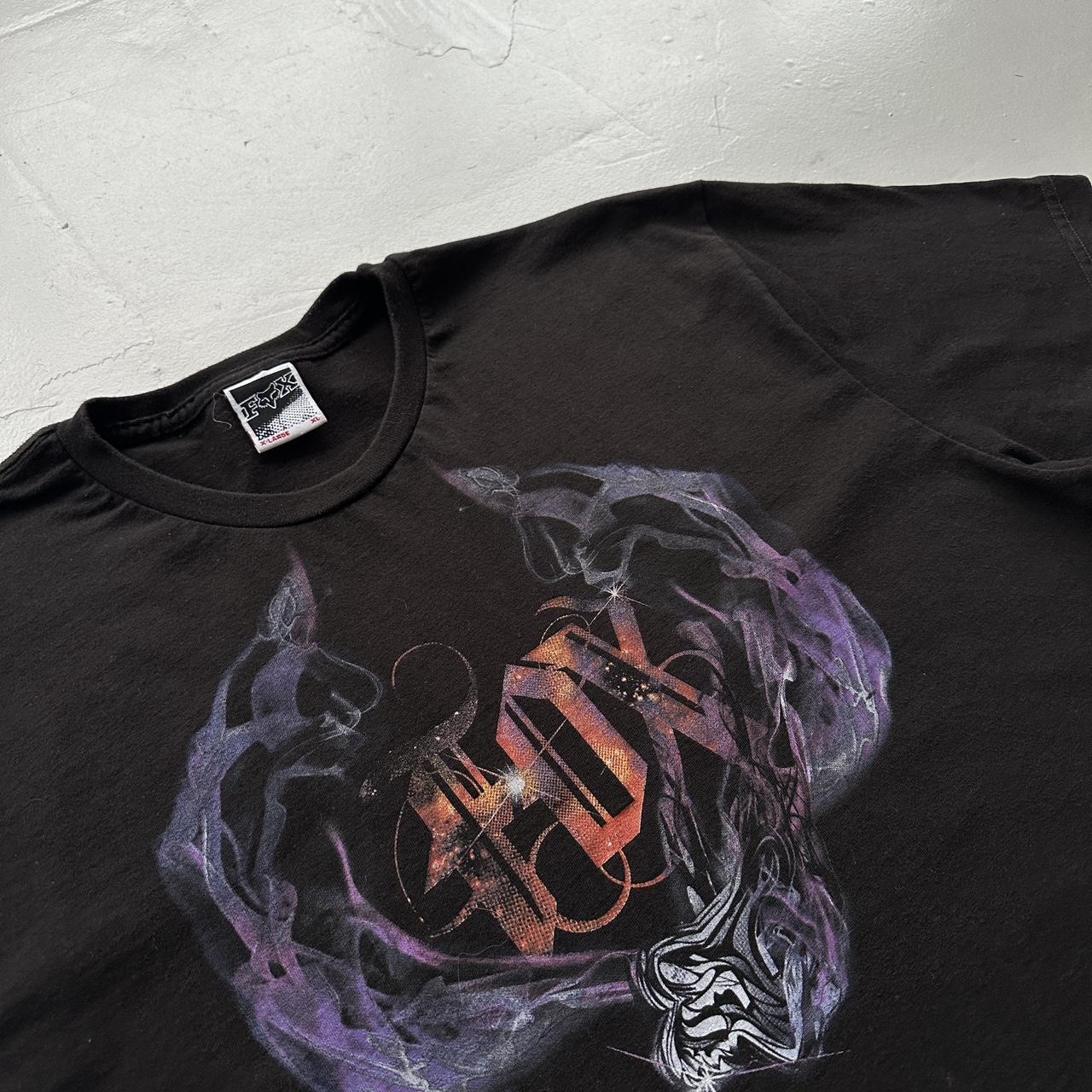 Black Fox Racing Y2K 00s Vintage Graphic T-Shirt - XL