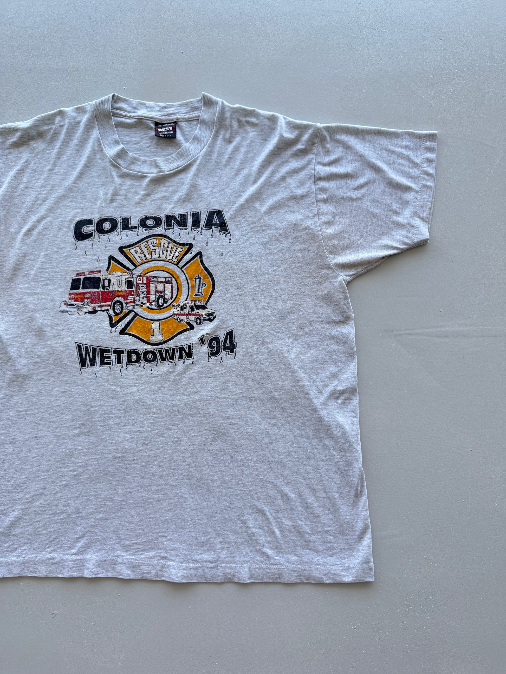 Colonia Rescue Wetdown '94 Single Stitch Vintage T-Shirt - XL