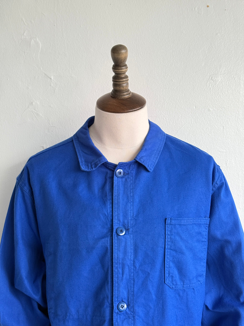 Ultramarine Blue French 70's Vintage Workwear Chore Jacket CH539 - XL