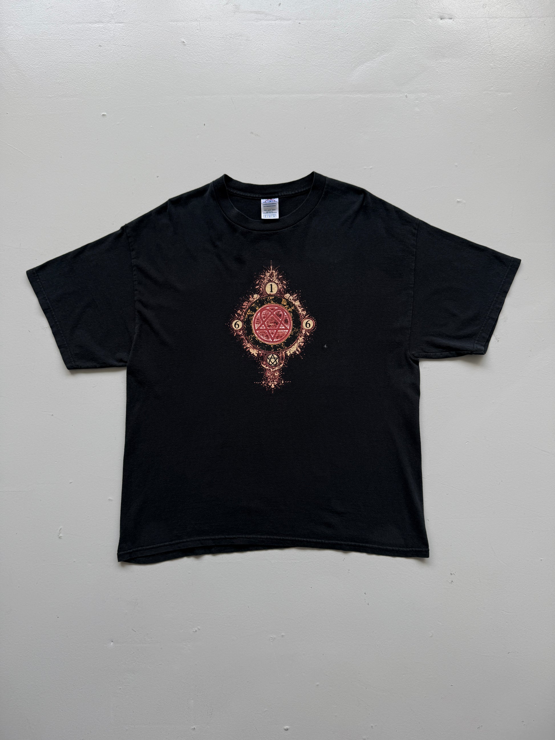 Black H.I.M. Heartagram 616 Mid-2000's Vintage Band Graphic T-Shirt - Large