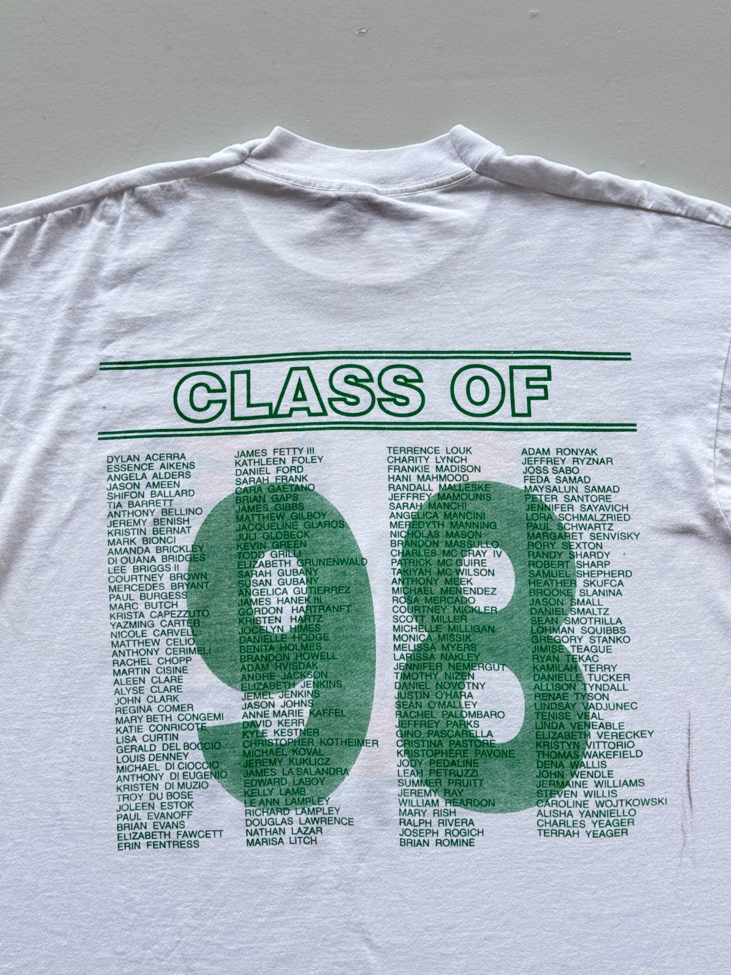 Fruit of the Loom Best We've Got U Class! Class of '98 Vintage College T-Shirt -