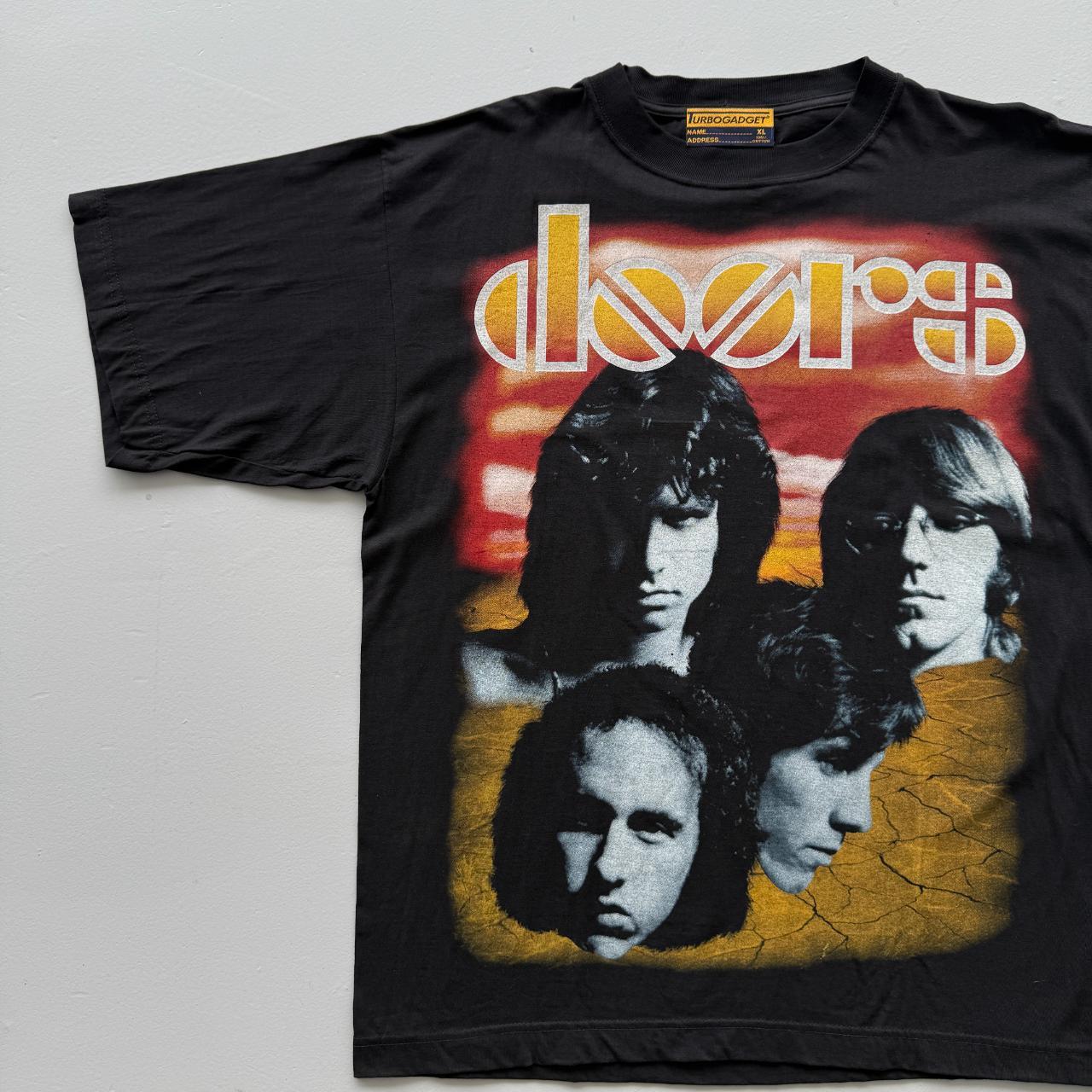 Black The Doors Jim Morrison Turbo Gadget Rare Vintage 90's Band T-shirt - XL