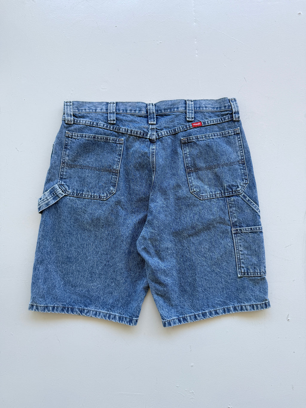 Blue Wrangler 00's Vintage Baggy Carpenter Denim Shorts SH02 - W36 x L9
