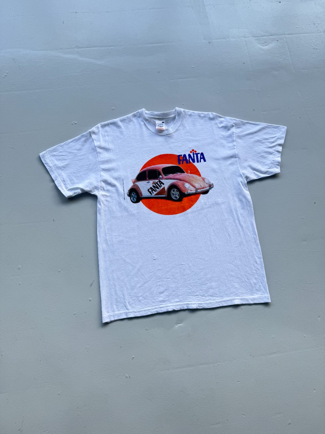 Fanta VW Beetle Graphic Screen Stars Vintage T-Shirt - Large