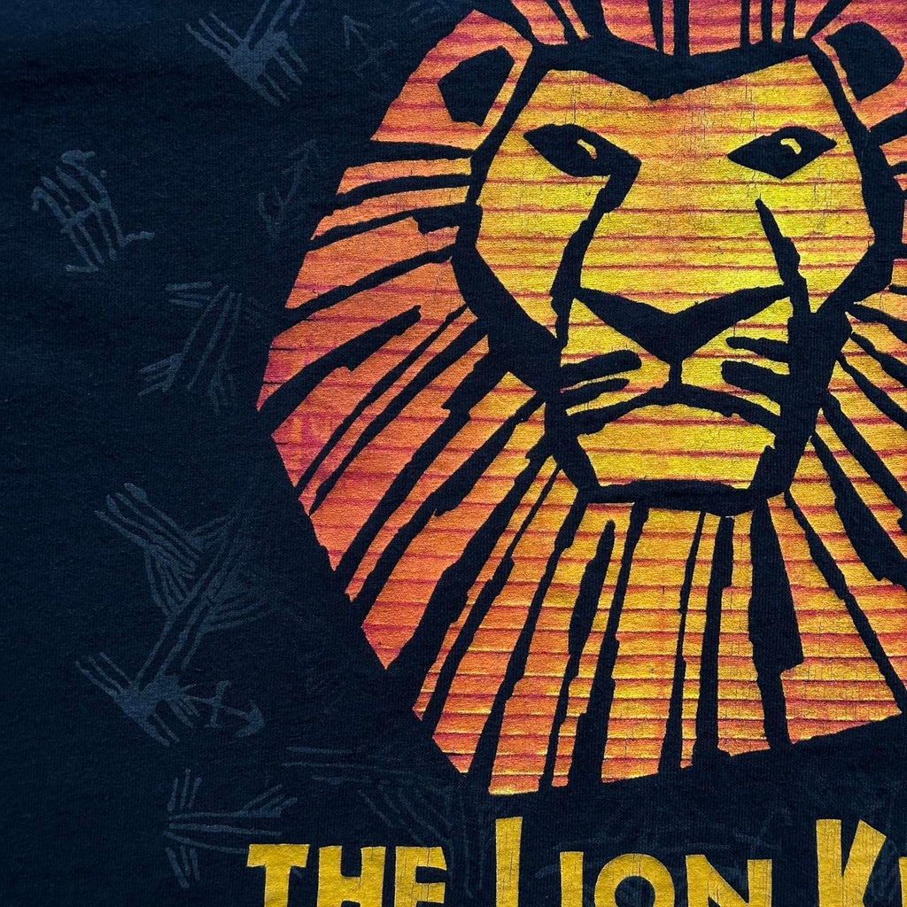 Black The Lion King Broadway Musical 00s Vintage T-shirt - Medium