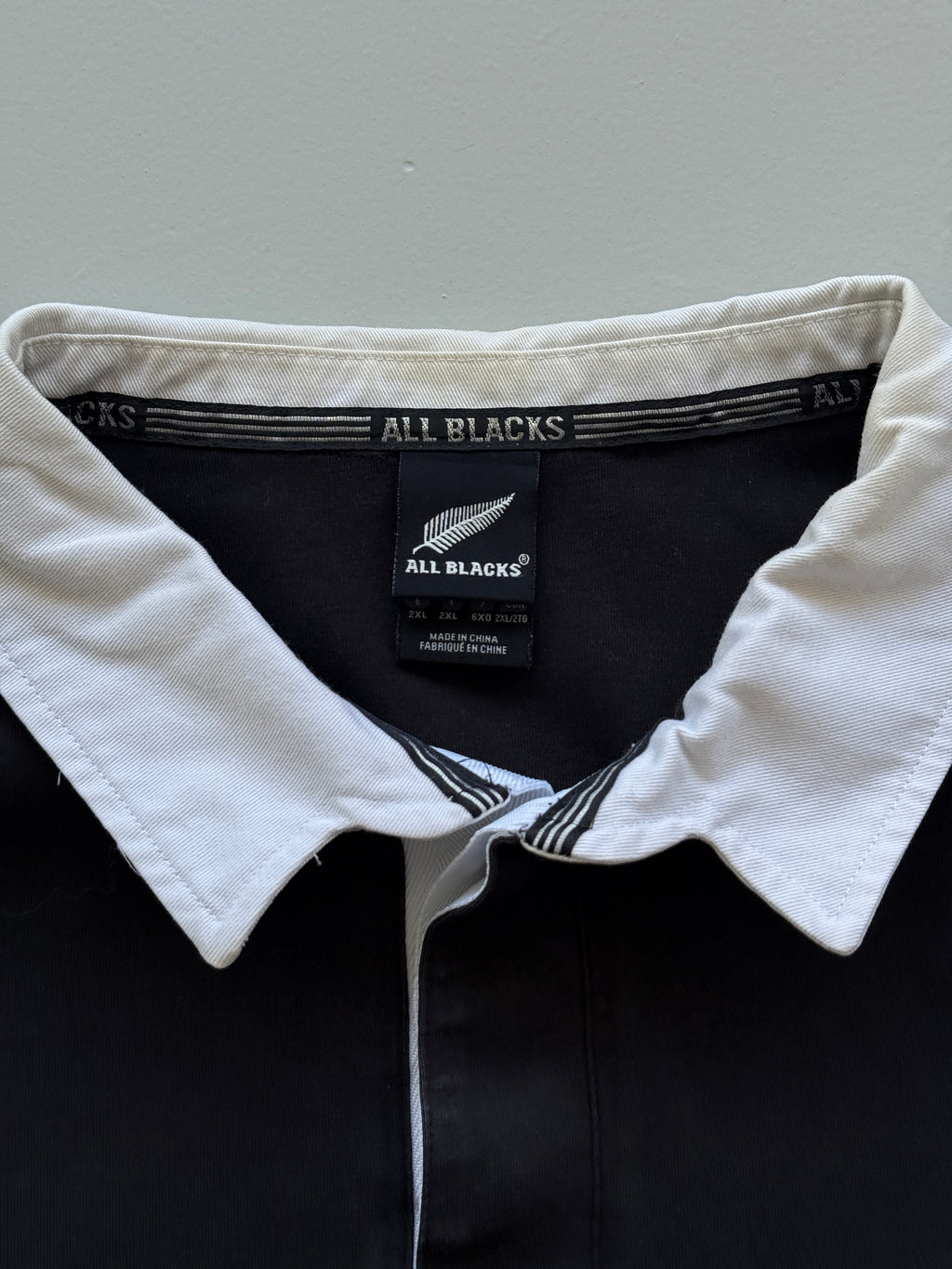 Adidas All Blacks New Zealand Rugby 00's Vintage Jersey Polo Shirt - XL
