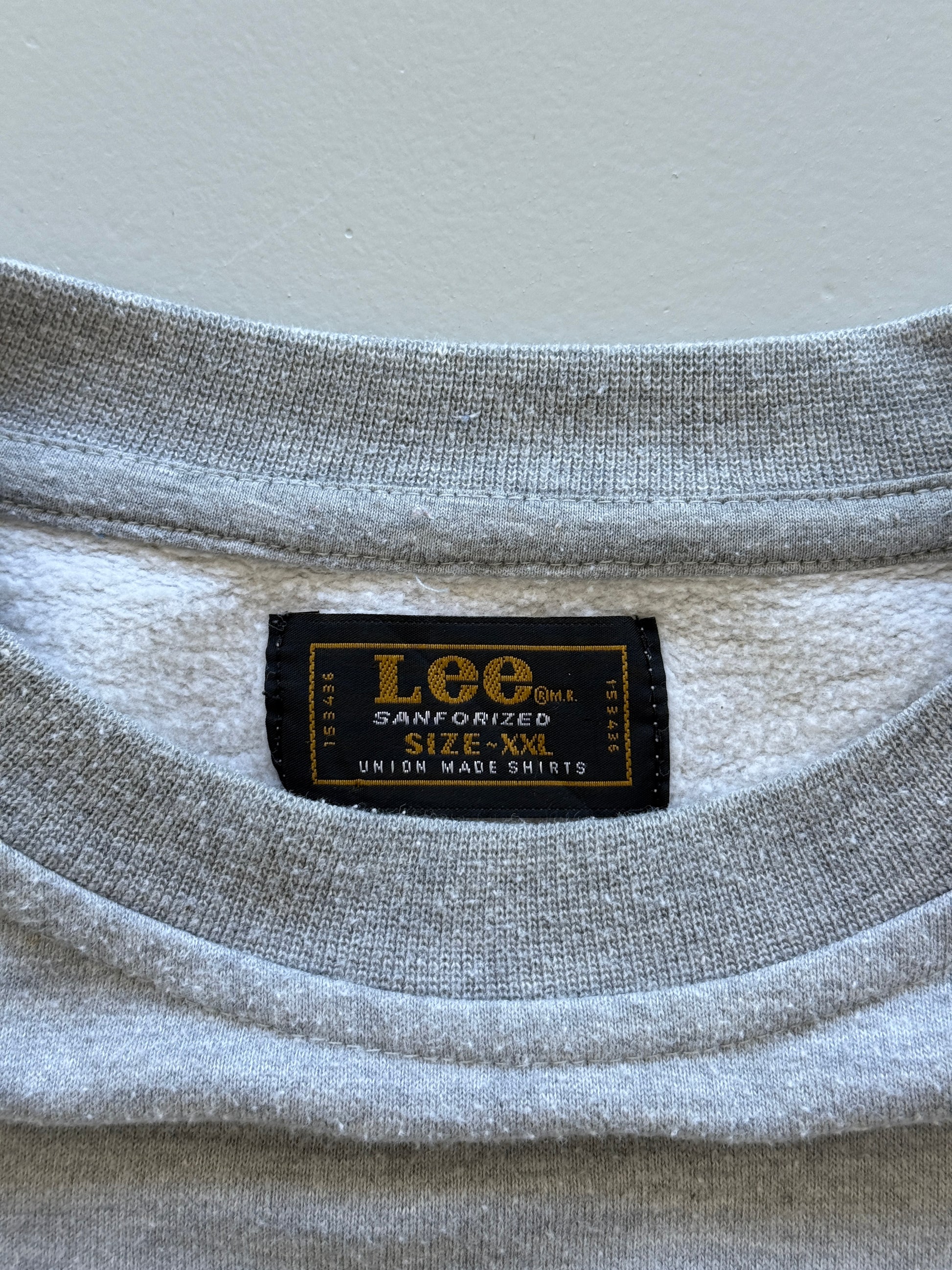 Grey Lee 90's Vintage Union Made Graphic Sweatshirt Jumper - XL