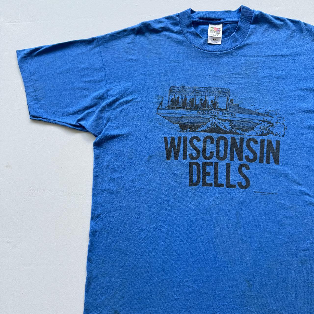Blue Wisconsin Dells Vintage 90s T-shirt - XL