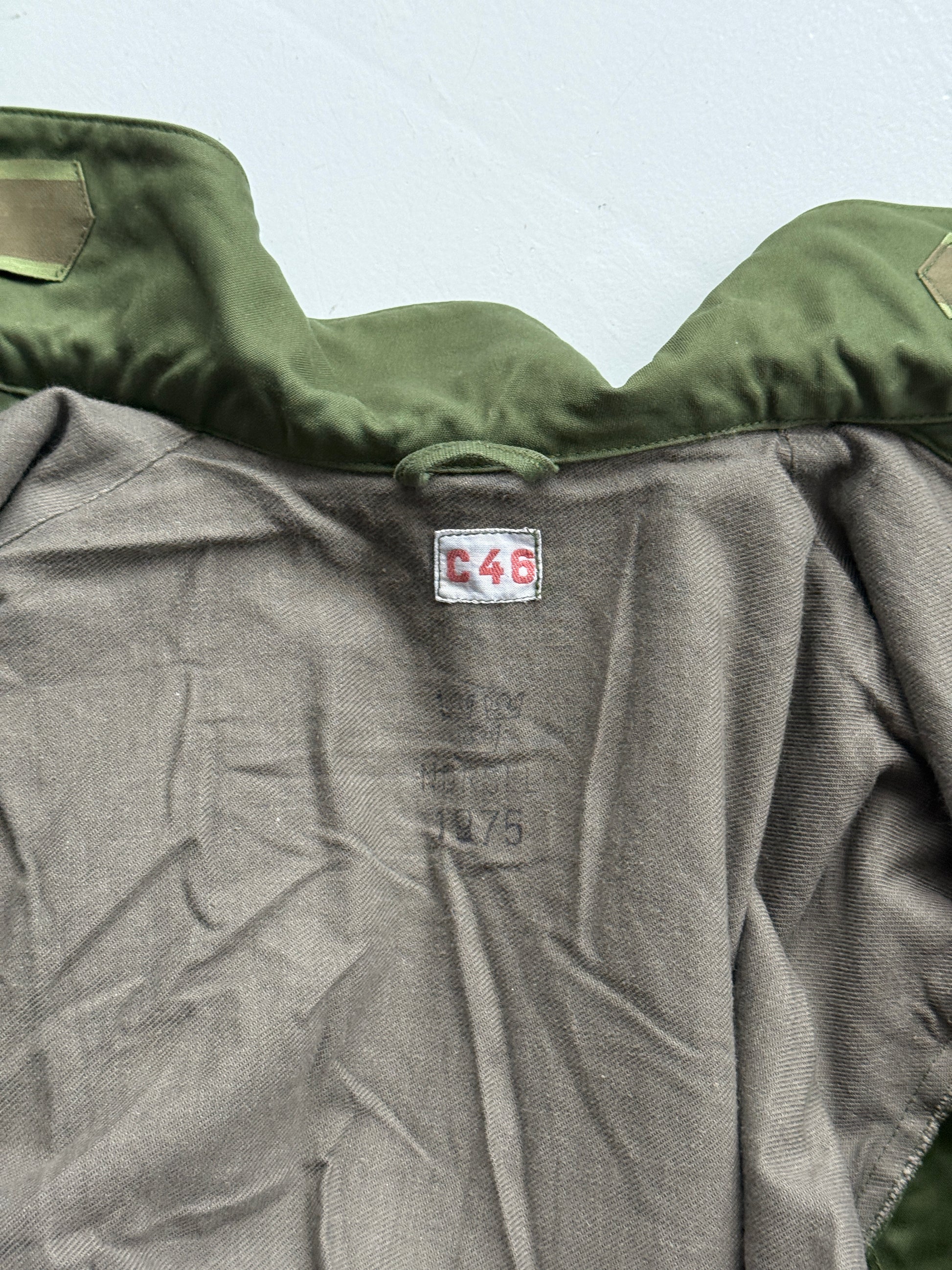 Vintage 70s Swedish C48 Military Tanker Jacket - Medium