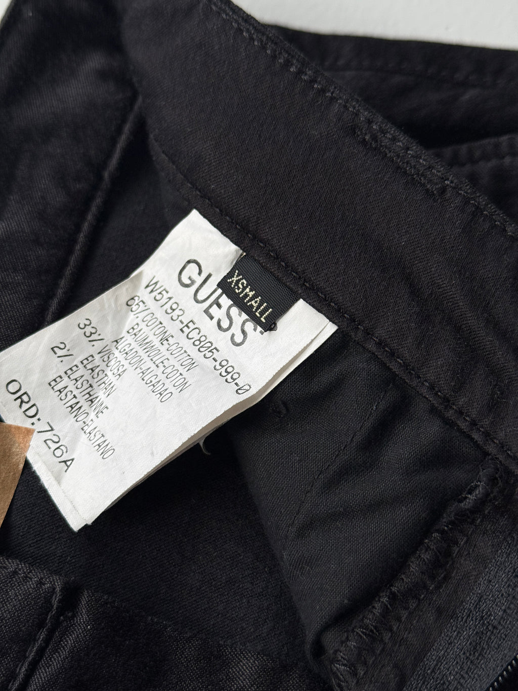 Black Guess Jeans 00's Vintage Y2K Mini Skirt - XS