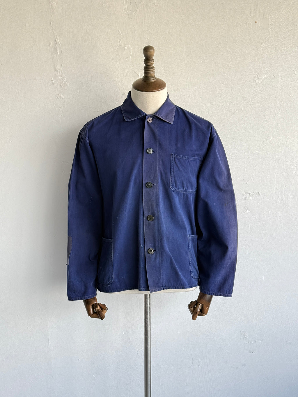Faded Blue Friendship 1960s Vintage Workwear Chore Jacket CH474 - Medium Boxy