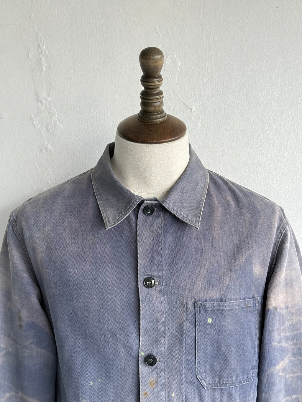 Thrashed Blue Pionier Vintage Workwear Chore Jacket CH497 - Medium