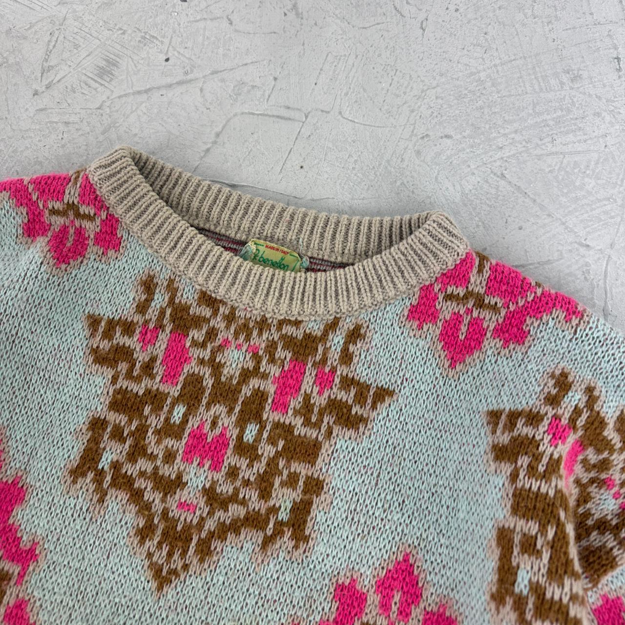 United Colors of Benetton Woollen Vintage 80’s Jumper - Mens Small - Women’s 10/12