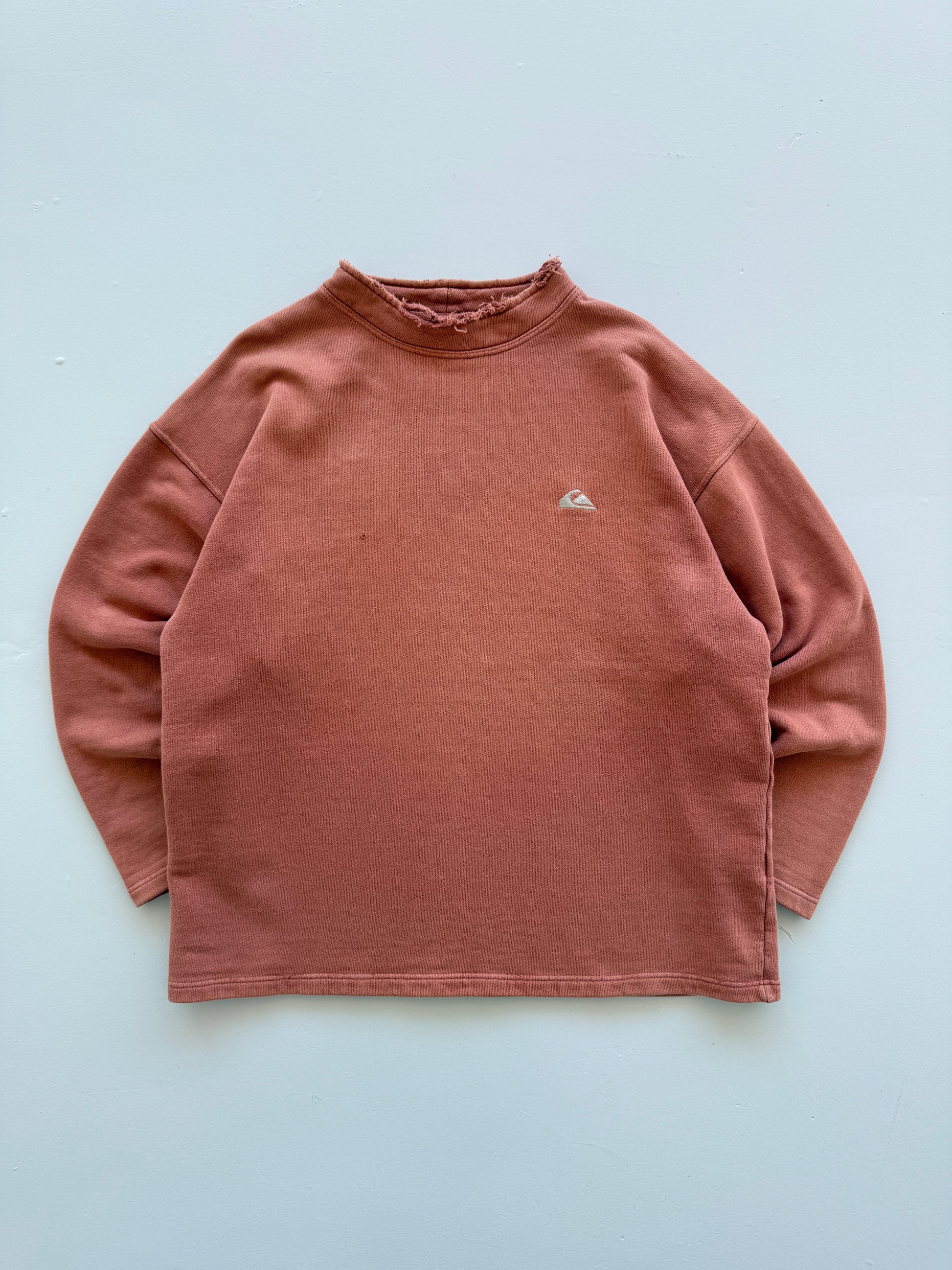 Orange Quiksilver 90's Vintage Surfer Graphic Sweatshirt Jumper- Large