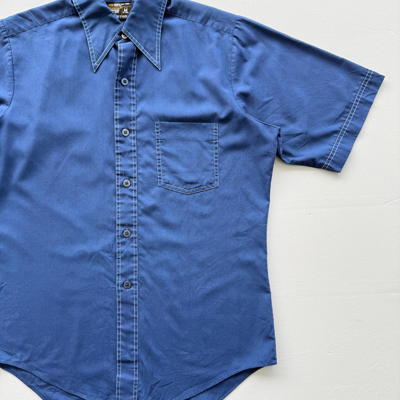 Navy Blue Craft Vintage 70's Shirt - Large