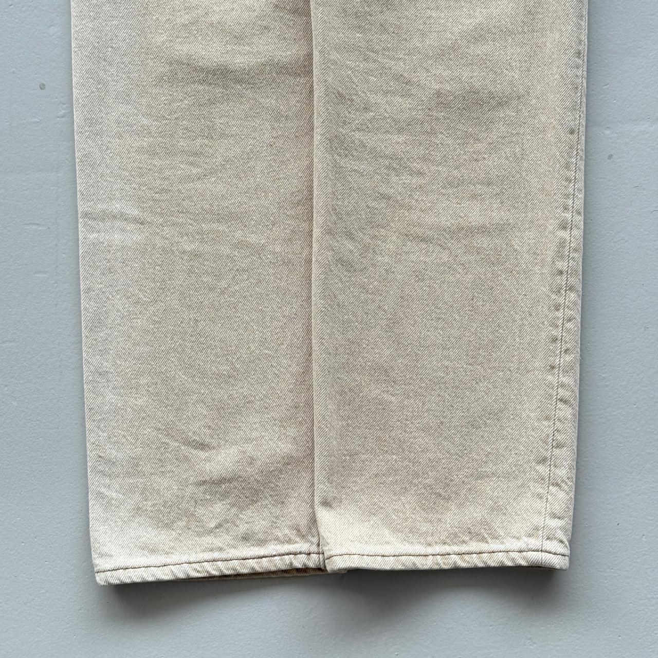 Cream Levi's 501 Denim 90's Vintage Jeans - 30” x 29”