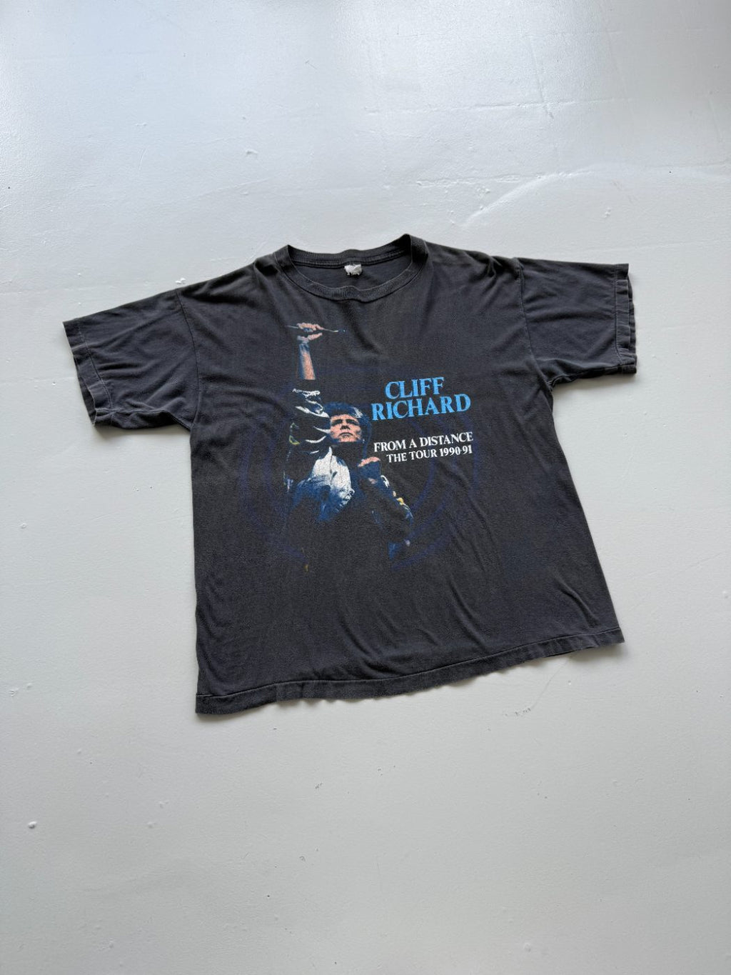 Cliff Richard From A Distance The Tour 1990-91 Vintage Single Stitch T-Shirt - L