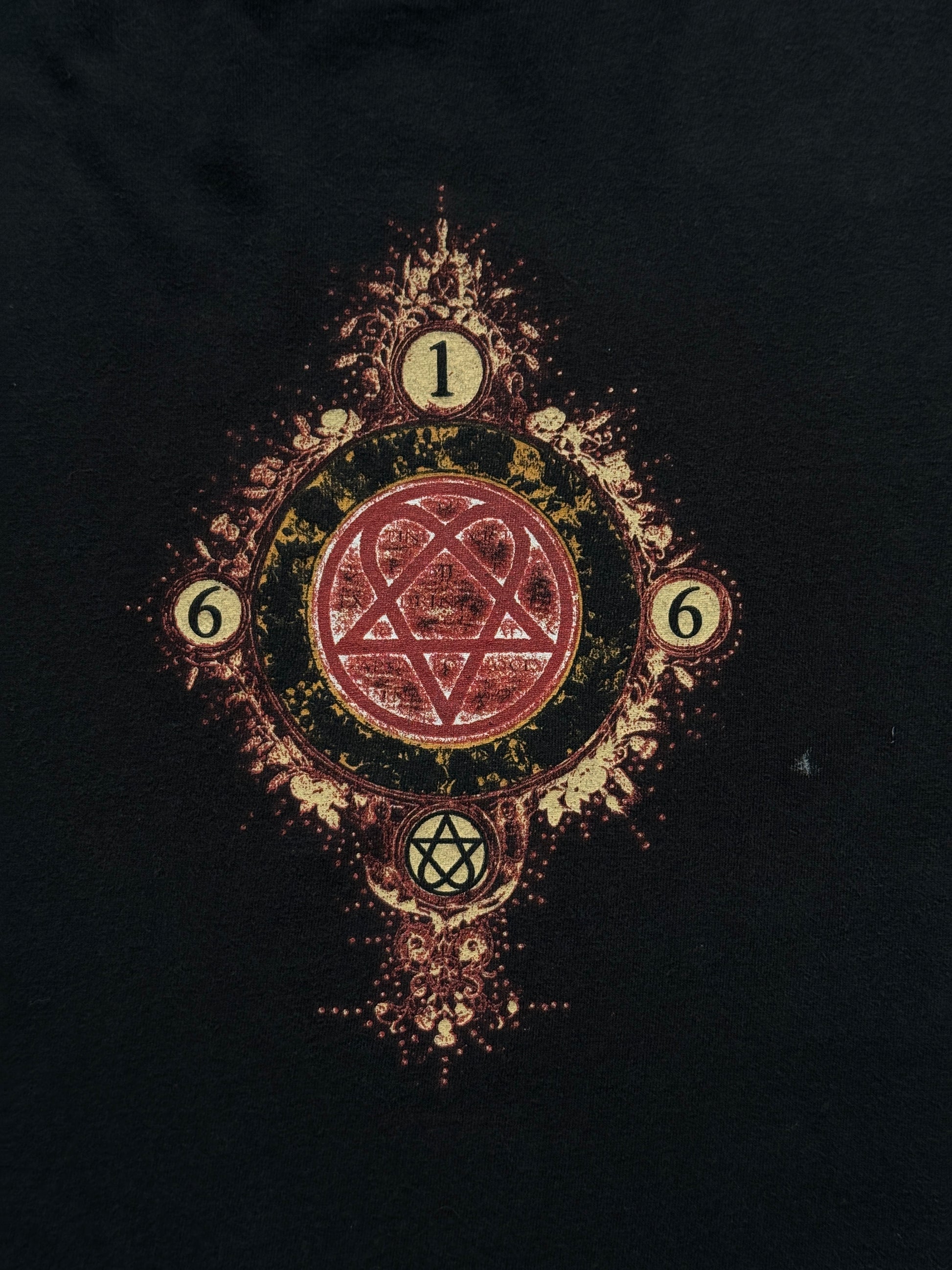 Black H.I.M. Heartagram 616 Mid-2000's Vintage Band Graphic T-Shirt - Large