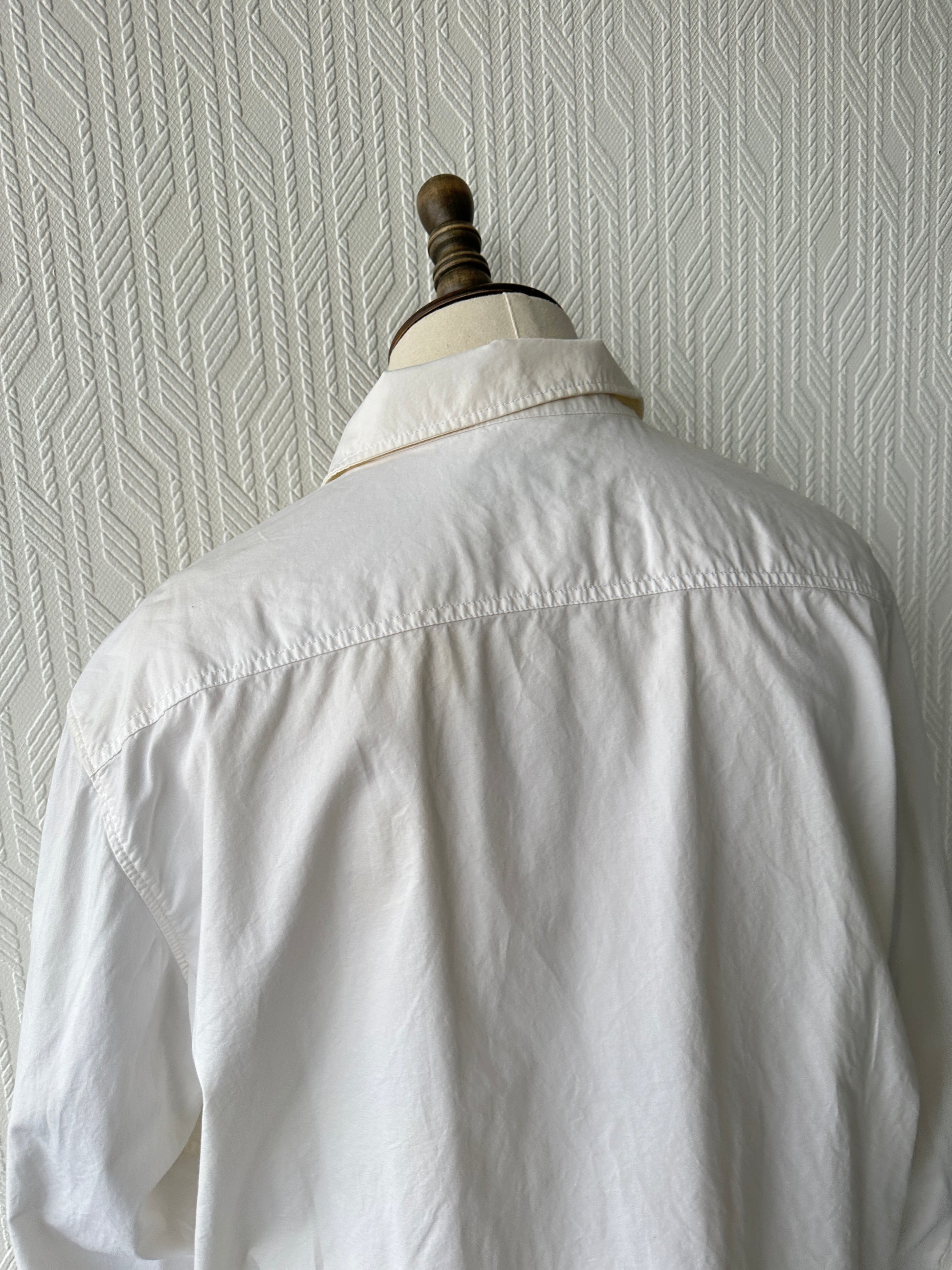 White Polo Ralph Lauren 90's Cotton Harrington Bomber Jacket - 2XL