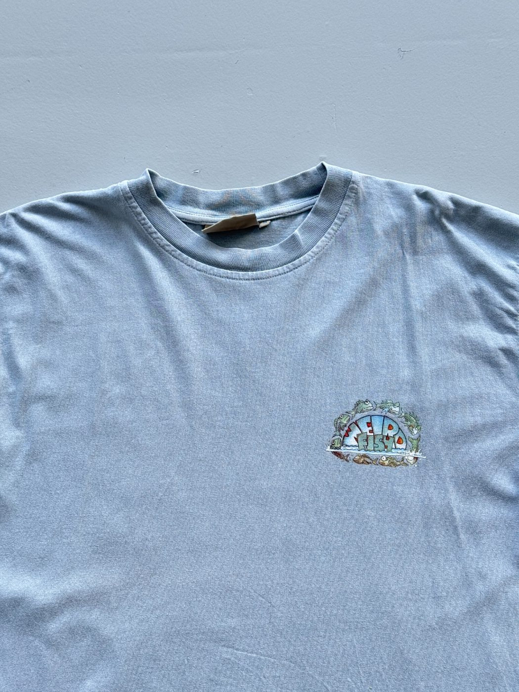 Weird Fish Faded Graphic Vintage T-Shirt - XL