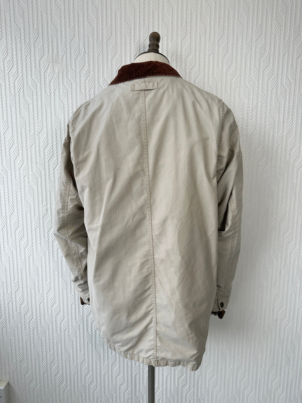 Eddie Bauer 90's Vintage Barn Jacket Cream / Sandstone - Large