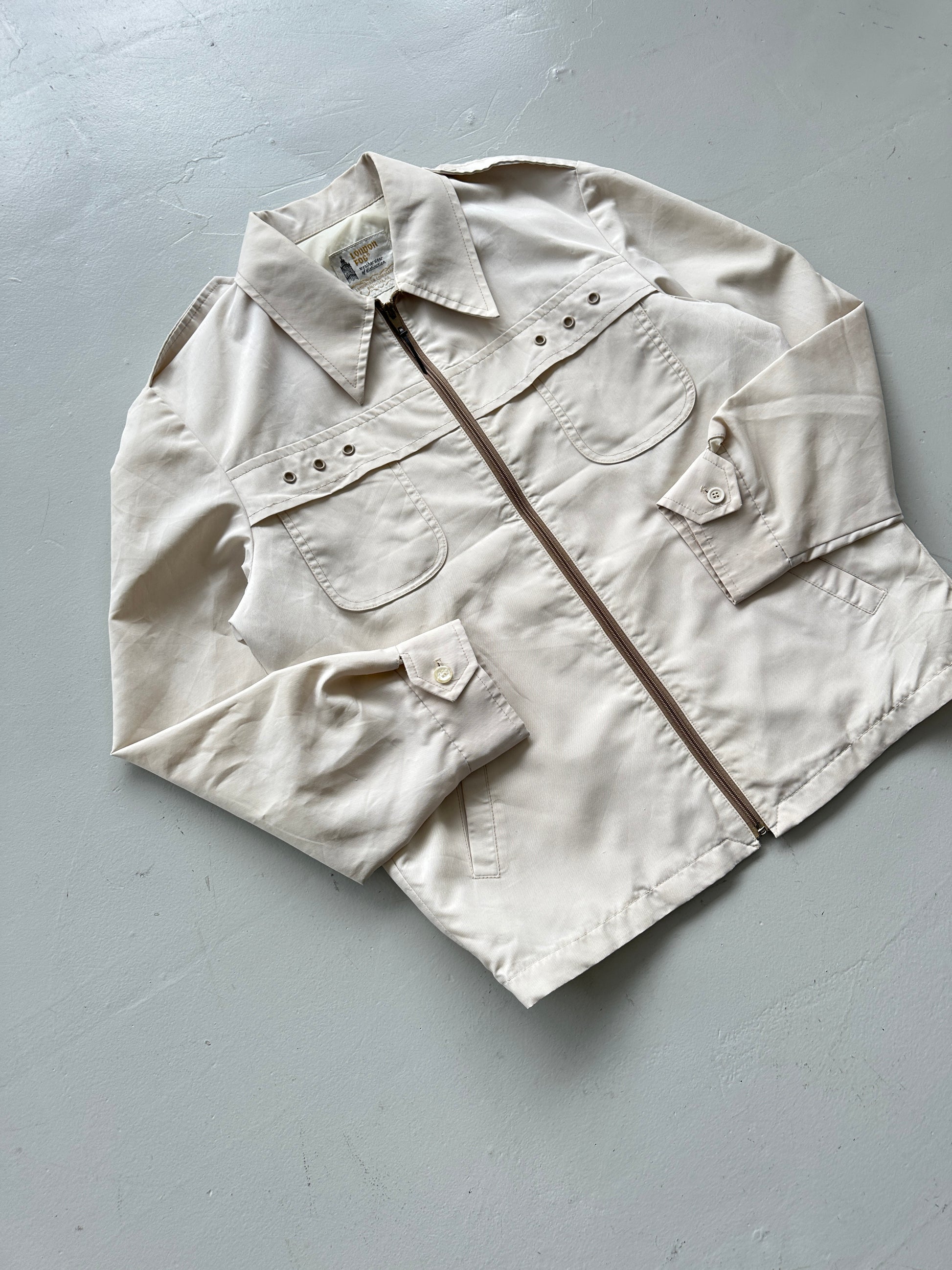 White London Fog 80s Vintage Harrington Jacket - Medium