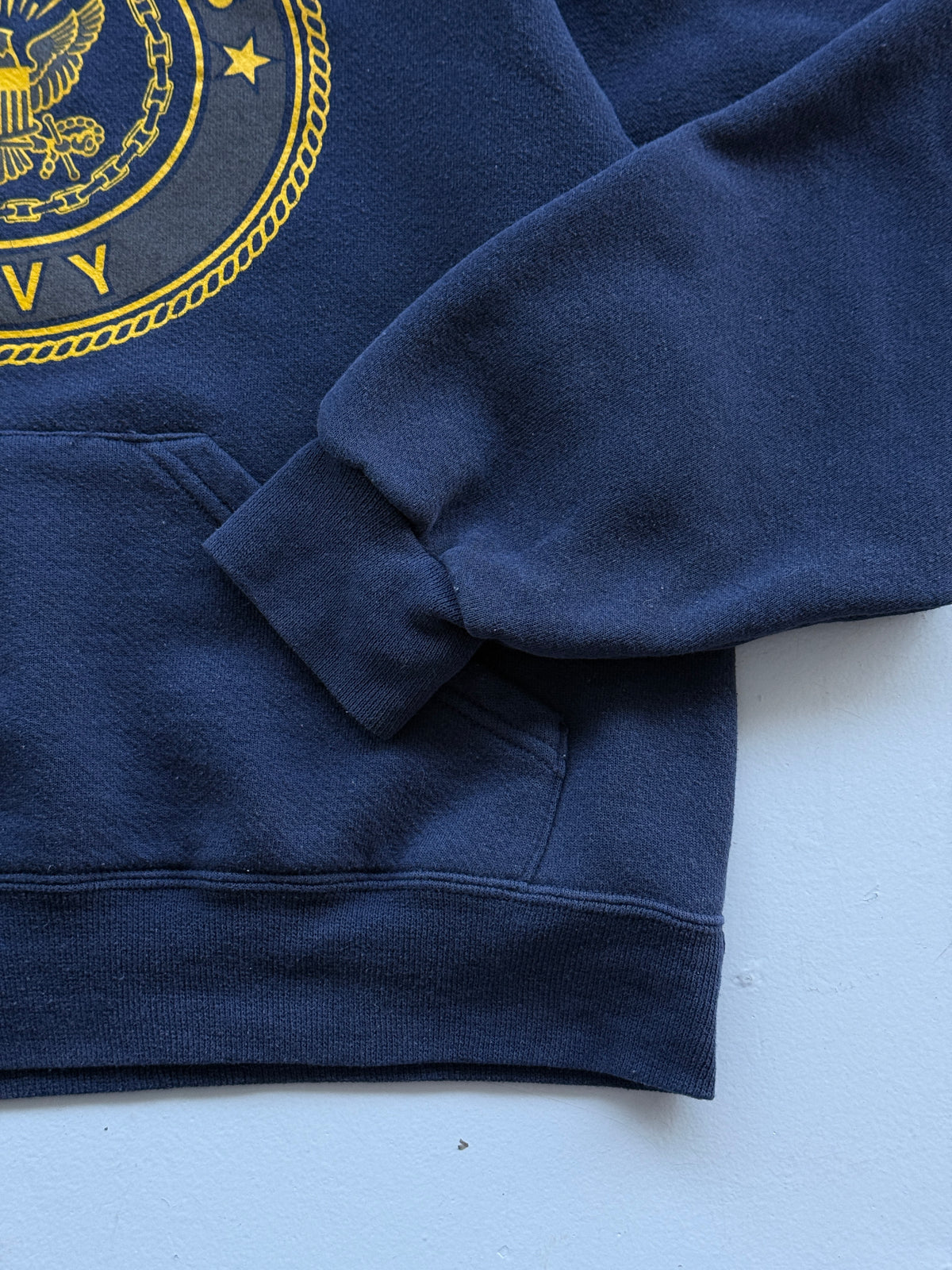Navy United States Navy Made in USA Vintage Hoodie - Small