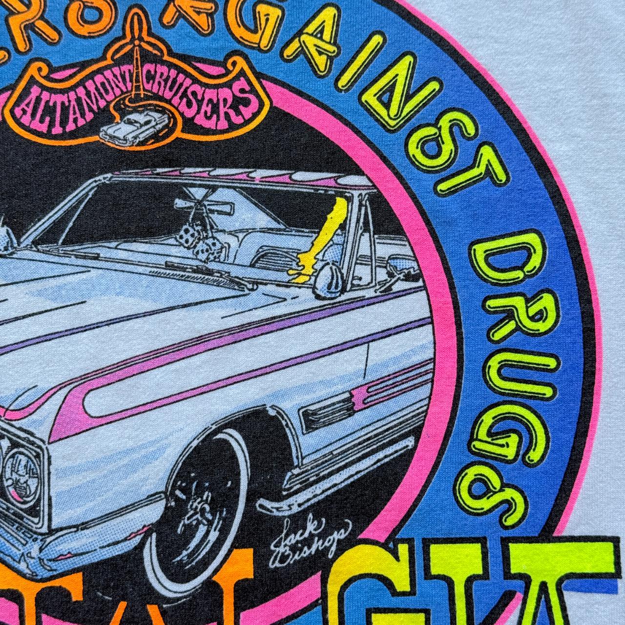 White Cruisers Against Drugs Vintage 90s T-shirt - Large