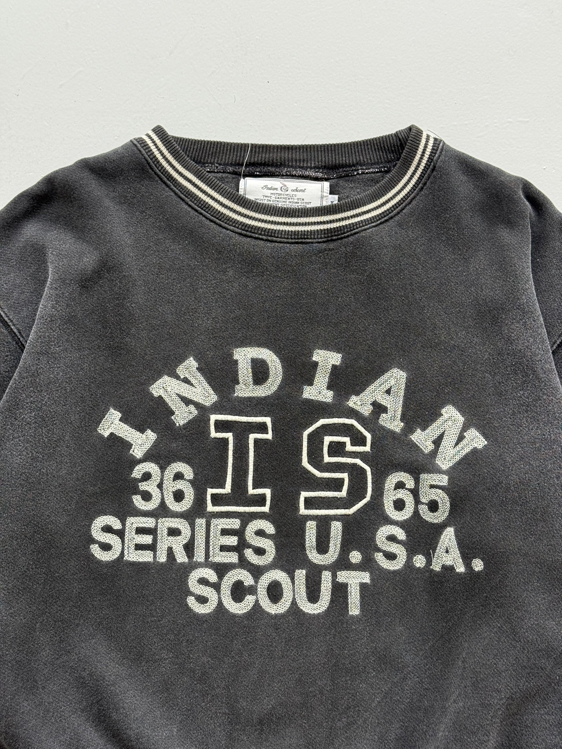 Indian Scout Motorcycles Made in USA 90's Vintage Sweatshirt - Small