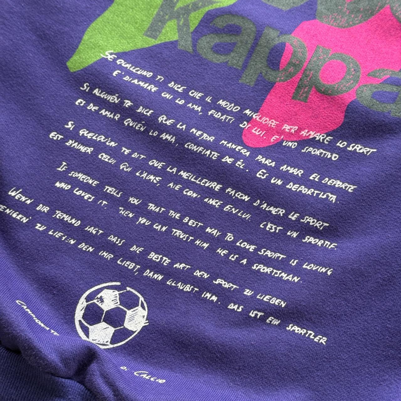 Purple Kappa 90's Deadstock Graphic Sweatshirt - Kids 6-8
