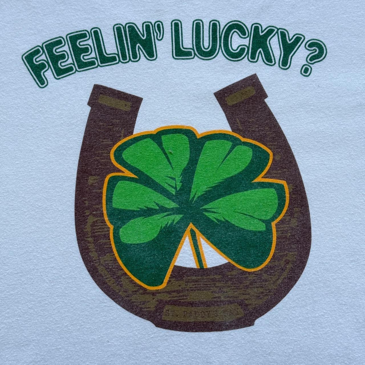 White St. Patrick's Day Vintage 90s T-shirt - XXL