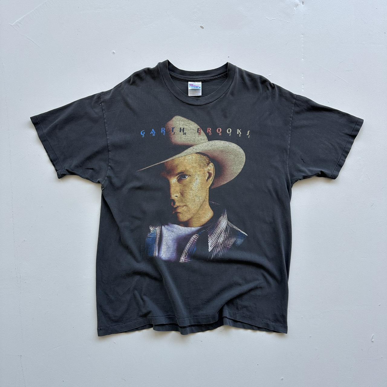 Garth Brooks Country Faded Black 90s Vintage T-shirt - XL