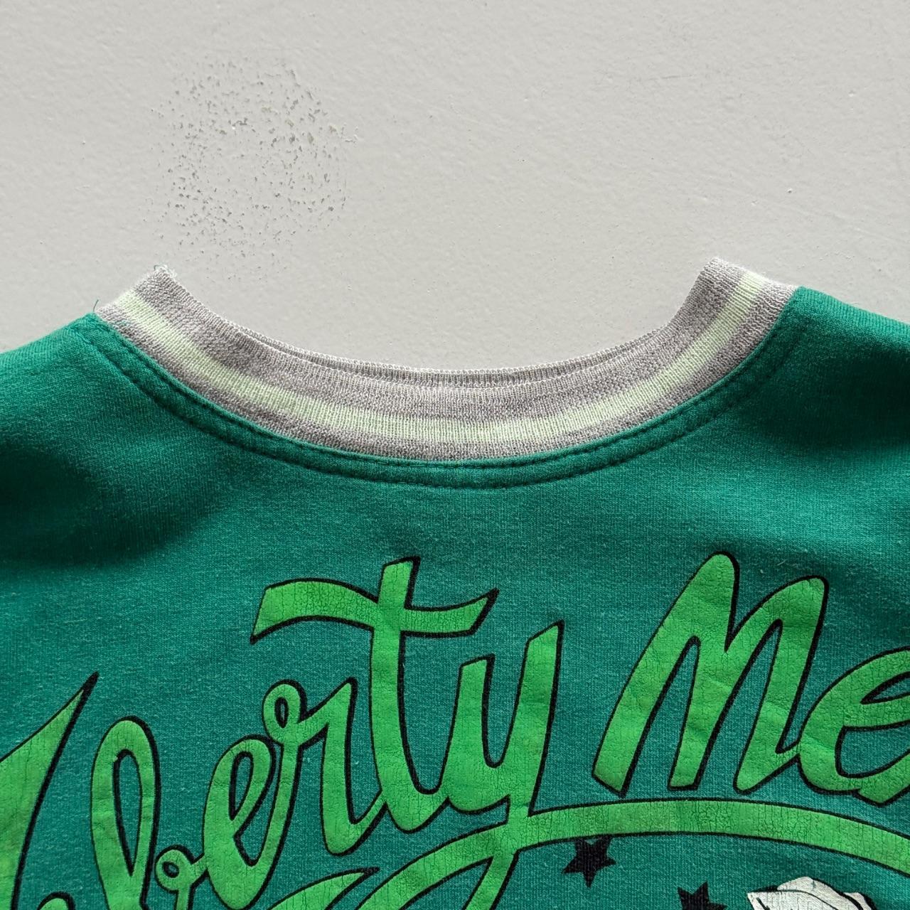 Green Liberty Men 80’s Vintage Graphic Sweatshirt - Boxy Large