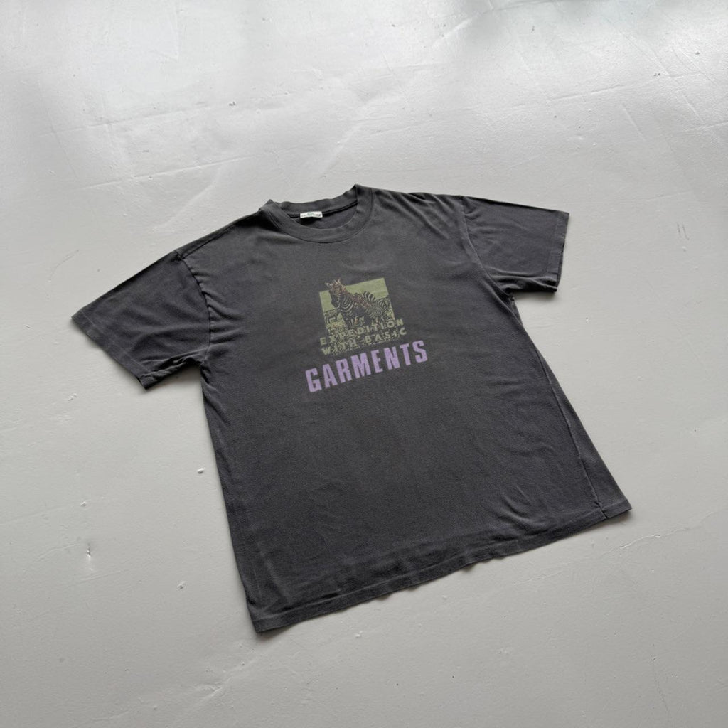 Faded Black Expedition with Basics 90s Vintage T-Shirt - Large