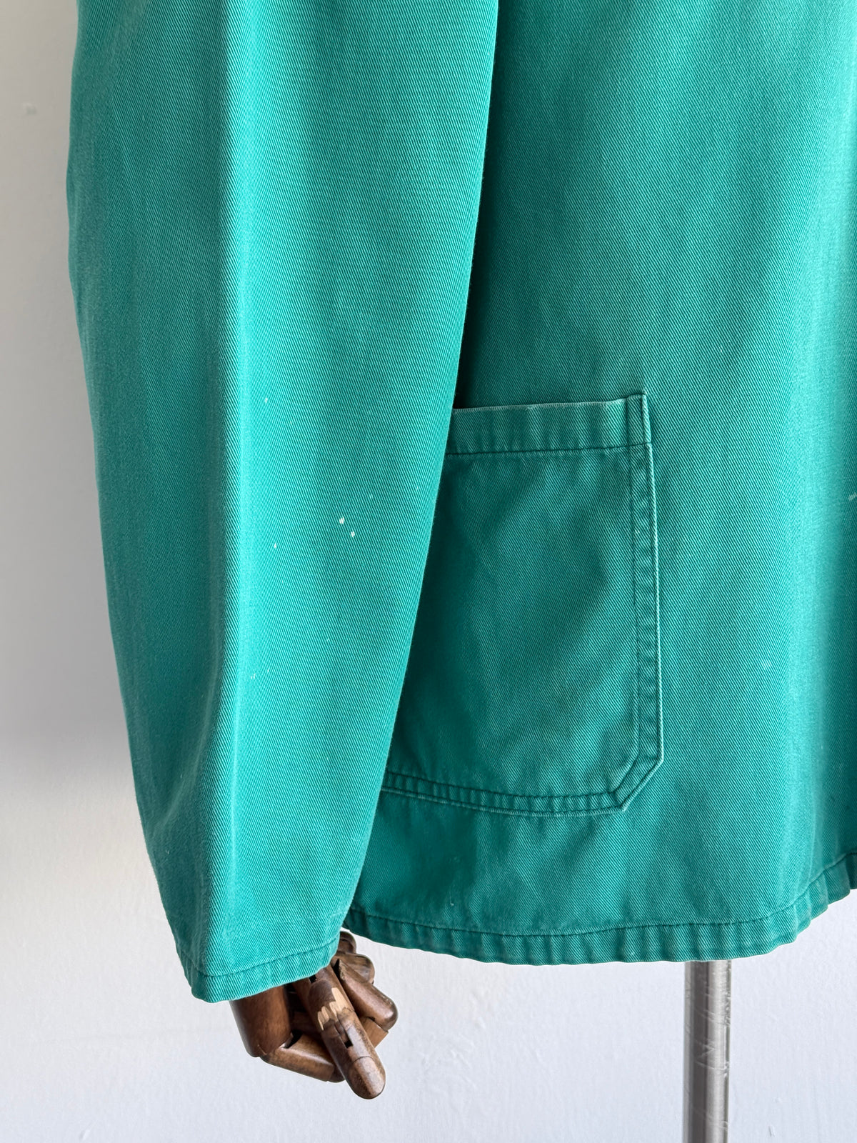 Turquoise European Vintage Workwear Chore Jacket CH476 - Large